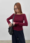 [MADE] Lemedy Boat Neck Long Sleeve T-shirt