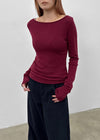 [MADE] Lemedy Boat Neck Long Sleeve T-shirt