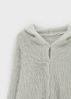 Rabbits Fur Hooded Cardigan