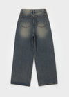 [B-DENIM] WASHING WIDE 046