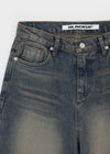[B-DENIM] WASHING WIDE 046