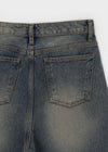 [B-DENIM] WASHING WIDE 046
