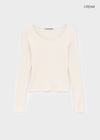 [B-BASIC] Soft Fleece U-neck Long-sleeved T-shirt (2SIZE)