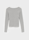 [B-BASIC] Soft Fleece U-neck Long-sleeved T-shirt (2SIZE)