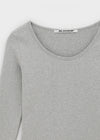 [B-BASIC] Soft Fleece U-neck Long-sleeved T-shirt (2SIZE)