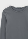 [B-BASIC] Standard Brushed Round Long Sleeve T-Shirt (2SIZE)