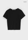 [B-BASIC] Standard Brushed Round Short Sleeve T-Shirt (2SIZE)