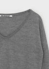 [B-BASIC] Wide V-neck Knit (50% Wool)