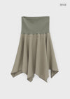 Flemne Banding Flare Midi Skirt