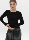 [B-BASIC] Standard Brushed Round Long Sleeve T-Shirt (2SIZE)