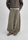 Aline Back Pocket Wide Balloon Pants