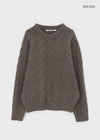 [MADE] Purine Fisher Cable Round Knit