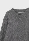 [MADE] Purine Fisher Cable Round Knit