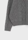 [MADE] Purine Fisher Cable Round Knit