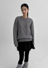 [MADE] Purine Fisher Cable Round Knit