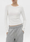 [B-BASIC] Soft Fleece Round Neck Long Sleeve T-shirt (2SIZE)
