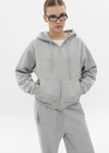 [B-BASIC] Fleece Sweat Hooded Zip-Up