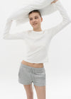 [B-BASIC] Standard Brushed Round Long Sleeve T-Shirt (2SIZE)