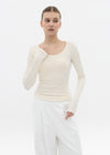 [B-BASIC] Soft Fleece U-neck Long-sleeved T-shirt (2SIZE)