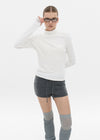 [B-BASIC] Brushed Half Turtleneck Long Sleeve T-shirt (2SIZE)