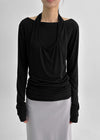 [MADE] Rosetti Halter Layered Long Sleeve T-shirt