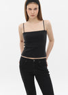 [B-BASIC] Basic Fleece Tube Top Sleeveless (Built-in Cap)