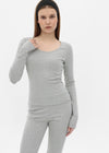 [B-BASIC] Soft Fleece U-neck Long-sleeved T-shirt (2SIZE)