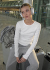 [B-BASIC] Standard Brushed Round Long Sleeve T-Shirt (2SIZE)