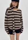[MADE] Mawill Wool Set - Striped Knit, Muffler
