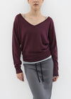 [B-BASIC] Wide V-neck Knit (50% Wool)