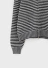 Plidi Stripe Knit Hooded Zip-up