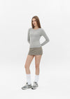[B-BASIC] Soft Fleece Round Neck Long Sleeve T-shirt (2SIZE)