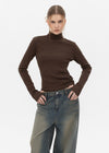 [B-BASIC] Brushed Half Turtleneck Long Sleeve T-shirt (2SIZE)