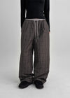 [MADE] Arha Check Padding Banding Pants