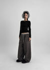[MADE] Arha Check Padding Banding Pants