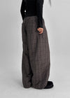 [MADE] Arha Check Padding Banding Pants