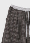 [MADE] Arha Check Padding Banding Pants