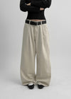 Comtia Wide Pintuck Cotton Pants