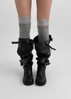 Romten Two-tone Layered Ring Leg Warmers
