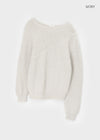 Romto Loose Fit Wool Unbalanced Shoulder Knit