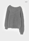 Romto Loose Fit Wool Unbalanced Shoulder Knit