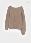 Romto Loose Fit Wool Unbalanced Shoulder Knit