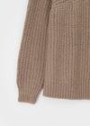 Romto Loose Fit Wool Unbalanced Shoulder Knit