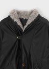 Cat Tom Shawl Collar Quilted Fur Leather Mustang
