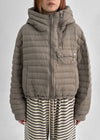 Delmi Hooded Crop Lightweight Padding (100% Duck Down)