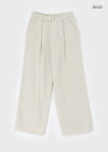 Comtia Wide Pintuck Cotton Pants
