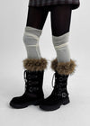 Romten Two-tone Layered Ring Leg Warmers