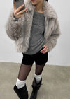 Potiont Collar Fur Jacket