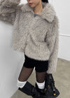 Potiont Collar Fur Jacket