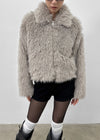 Potiont Collar Fur Jacket